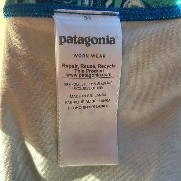 PATAGONIA Capri Leggings Marble Blue Teal Size XS Women’s - Picture 5 of 5
